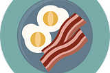 Illustration of eggs and bacon