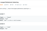 Strings: Longest Palindromic Substring