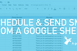 Schedule Sending SMS from Google Sheet