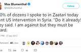 Documenting Max Blumenthal’s Regime Change from Assad Opponent to Assad Lobby Shill*