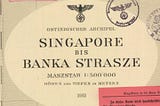 [We Like It Rare] German Sea Chart of Singapore and Bangka Straits