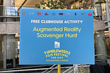 Augmented Reality Scavenger Hunt and Workshop for Kids Film Festival