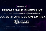 CRYPTO TRANSACTION SIMPLIFIED: INTRODUCING LEAD WALLET