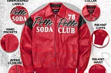 Mens Pelle Pelle Custom Made Soda Club Leather Jacket