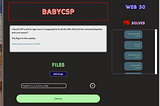 CSAW ’19 | BabyCSP ກ້າວຂ້າມ CSP ດ້ວຍ JSONP [Web][Write-up]