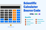 Responsive Scientific Calculator Using HTML, CSS and JavaScript (Free Source Code)