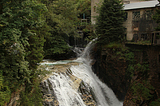 Waterfalls in the spa-town of Bad Gastein, Austria