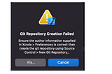 ⑫ 如何解決 GitHub Repository Creation Failed 錯誤 — Xcode Version 15.2