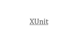 XUnit in .NET