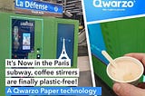 100% biodegradable paper coffee stirrers now in Paris