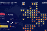 A Map-art story on how countries fared in the World Happiness Report 2021