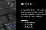 Unity — DOTS / ECS — Comprehensive Guide