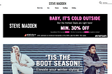 Steve Madden clone using pure HTML, CSS & Advanced JS