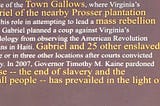 The Lesson Learned From Gabriel Prosser