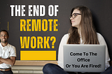 The Decline of Remote Work in the U.S.