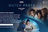 Using Amazon Prime watch party feature.