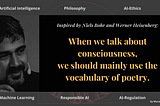 When we talk about consciousness, we should mainly use the vocabulary of poetry.