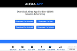 Download Alexa app PC — Alexa Guide