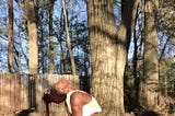 Black woman doing yoga