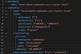 Kubernetes Validating Webhook Deployment