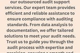 outsourced audit support