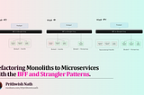 Refactoring Monoliths to Microservices with the BFF and Strangler Patterns