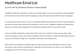 Healthcare Email List