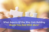 What Aspects Of One Way Link Building Should You Deal With More?