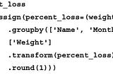 The power of pandas transform method.