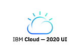 Atualização na UI da IBM Cloud