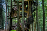 Three Story Tree House, British Columbia, Canada