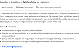 Foundations of Digital Marketing and E-commerce (Google Professional Certificate Course 1)
