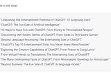 Unleashing the Entertainment Potential of ChatGPT: 10 Surprising Uses