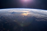 A view of the earth from the International Space Station