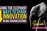 Pushing the Elephant: 4 Ways to Spark Innovation in Big Organizations!