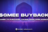 GAMEE to purchase additional GMEE tokens from the open market
