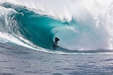 Surfing — huge wave