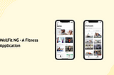 WellFit NG mockup designed using figma