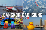 รีวิวสายการบิน Thai Air Asia บินตรงไปเกาสง ไต้หวัน ปี 2024 ด้วย Airbus A320–200