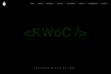 KWOC Project Report 2019–2020