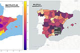 Mapa de España con plotly