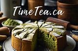 Cakes, cookies and desserts with green tea