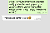 How I wished Happy Diwali to 200+ friends and relatives, Personally