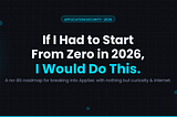 If I Had to Start From Zero in 2026, I Would Do This