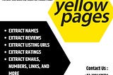 How To Scrape Yellow Pages Directories Data?