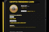 🛫 $ROCKY is Now Trending on LBank Exchange!