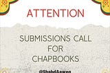 ShabdAaweg Call for Chapbook Submissions