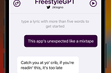 FreestyleGPT: An AI Chat App that Generates Rap Lyrics