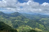 Beautiful mountain view from a little ways out of Santiago.