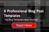 Impressive Blog Template Examples